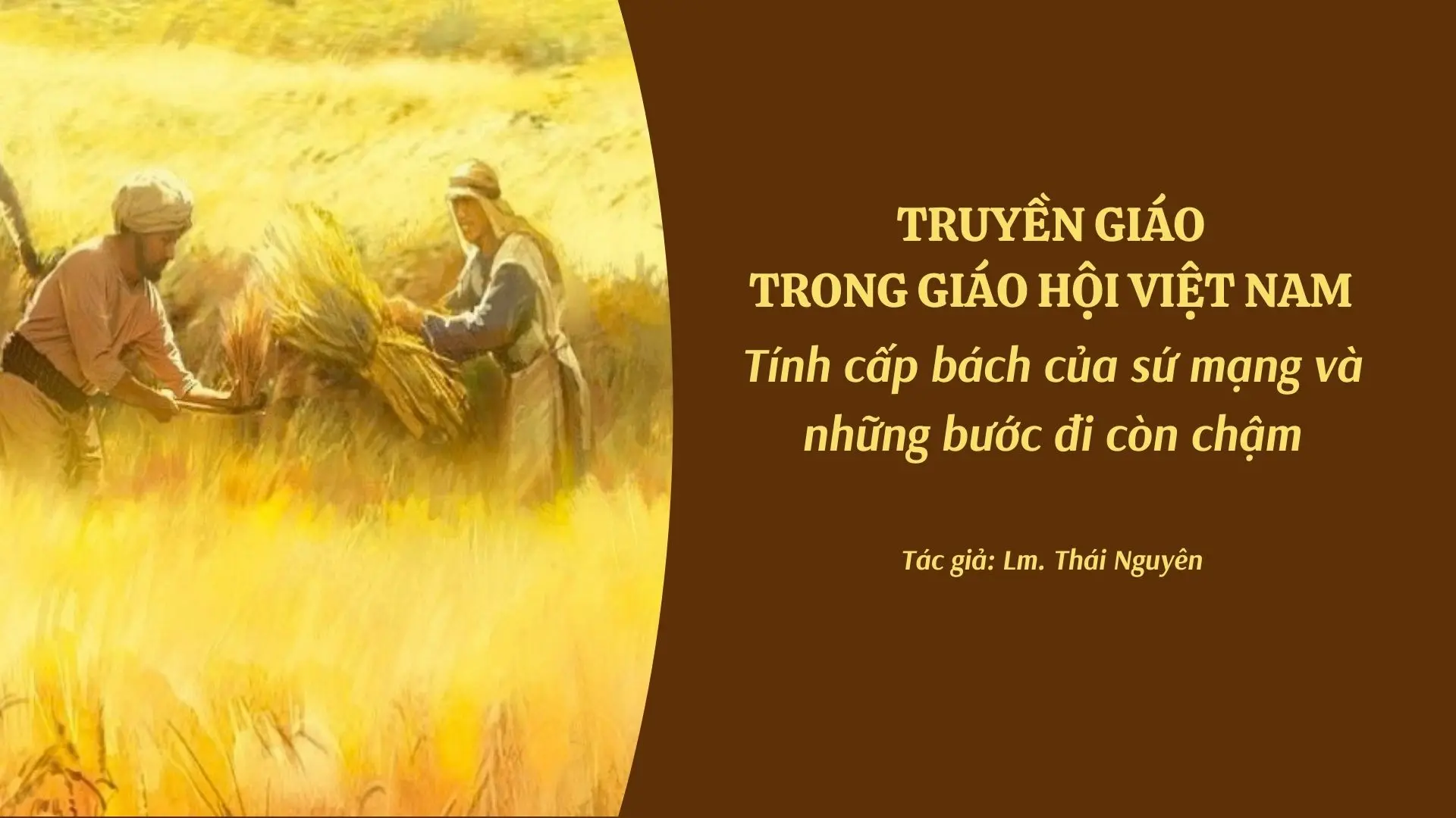 Truyền giáo trong Giáo hội Việt Nam - tính cấp bách của sứ mạng và những bước đi còn chậm